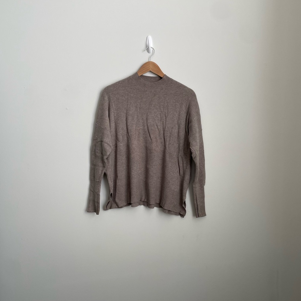 Altar'd State Taupe Mockneck Sweater